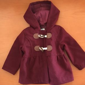 Burgundy Pea Coat
